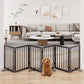 Freestanding Pet Gate 55-110" Extre Wide, Foldable Dog Gate for The Doorways House, Pet Gates for Dogs, Doogie Puppy Fence Gate
