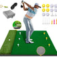 Upgrade Multi-Function Golf Hitting Mat – MyVoice 5x4ft Thickened Mat with Interchangeable Turf, Durable Non-Slip Base for Indoor & Outdoor Practice, Ideal for Golfers of All Levels