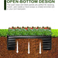 EDOSTORY Metal Raised Bed Garden Bed Kit, 6x3x2ft Tall Galvanized Planter Raised Garden Boxes Outdoor, Large Metal Raised Garden Beds for Flowers, Vegetables, Herbs