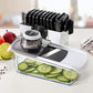 Fullstar Mandoline Slicer for Kitchen, Fruit Cutter, Cheese Grater, Cucumber Slicer, Veggie Spiralizer, Food Cutter & Kitchen Gadgets with Safety Glove (11 in 1, White)