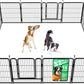 FXW Rollick Unleashed Dog Playpen for Indoor, Yard, RV Camping, 32 inch 16 Panels for Small and Medium Dogs, Black│Patented