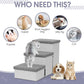 Heeyoo Dog Stairs with Storage, Foldable Dog Steps for Small Dogs, 3 Tiers Non-Slip Pet Stairs for High Beds Or Couch and Sofa, Hold up to 200 lbs Pet Cat