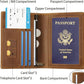 Ringsun Leather Passport Cover for Men Women, RFID Passport Wallet Case Travel Passport Holder for Family