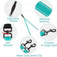 PetBonus Two Point Control Dog Leash, Works with No Pull Harnesses, No Tangle Dog Training Leashes, No Pull Padded and Reflective Walking Lead,Converts to Single Leash for Medium Large Dogs(Turquoise)