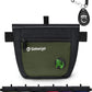 Gobeigo Dog Treat Pouch and Training Clicker, Upgrade Two Magnetic Closure to Prevent Spills, 2 Cup Treat Bag with Poop Bag Dispenser, Metal Clip Waist Belt Fanny Pack for Pet Walk (Black/Army Green)