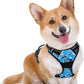 BARKBAY No Pull Dog Harness Large Step in Reflective Dog Harness with Front Clip and Easy Control Handle for Walking Training Running(Blue camo,M)