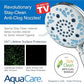 AquaCare High Pressure 10 Spray Mode Filtered Showerhead - Handheld Shower Head Filters Chlorine to Heal Dry Skin, Revive Hair - Dual Power Wash Cleans Tub, Tile, Pets - Hard Water Softener, Chrome