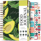 PLANBERRY Food Journal Premium – Nutrition Planner – Diet & Calorie Tracker – Meal & Exercise Diary – Weight Loss Journal (Avocado Green)