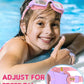 Kids Swim Goggles,Swimming Goggles for Kids 6-14, Anti-Fog UV Protection Pool Glasses for Boys Girls