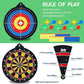 Magnetic Dart Board - 12Magnetic Darts+12Sticky Balls Or 2 Toy Gun+40 Foam Dart,Fun for Family Game and Party with Friends, Christmas Birthday Gifts Toys for 3-12 Year Old Boys