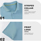 Mens Polo Shirts Short Casual Solid Stylish Dry Fit Performance Designed Collared Golf Polo Shirts for Men