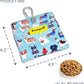 Dog Treat Pouch,Cotton Pocket Sized Training Holder, Hand Free Walking Funny Bag with Carabiner, Self-Closing Pet Feed Snack Reward, Behavior Aids for Puppy Travel or Outdoor Use（Dog Puzzle）