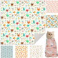 27.6" Cat Grooming Wrap, Cat Wrap for Cutting Nails, Self-Adherent Fabric Wrap for Cats, Cat Burrito Wrap Anti-Scratch, Anti-Escape, Multifunctional Swaddle Wrap Pet Tool (Funny Bear, X Large)