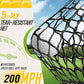 PodiuMax Golf Net, 10x7ft Golf Practice Net with Noise Reduce Silk Target Driving Real Balls, Hitting Nets for Backyard Garage, Improve Chipping Putting Pitching, Gift for Men & Golfers