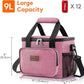 Lifewit Medium Lunch Bag Insulated Lunch Box Soft Cooler Cooling Tote for Adult Men Women, Pink 12-Can (9L)