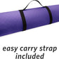 MICRODRY Deluxe Fitness Exercise Yoga Mat for Home & Gym, Extra Thick for High Impact Training, Multi Layered Skid Resistant Surface, Odor Neutralizing with Carrying Strap