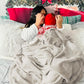 Bedsure Fleece Blanket Queen Blanket Linen - 280GSM Soft Lightweight Plush Cozy Blankets for Bed, Sofa, Couch, Travel, Camping
