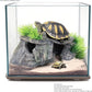 Premium Small Fish Tank Decorations, Reptile Tank Accessories, Turtle Tank Accessories, Natural Reptile Hide for Bearded Dragon, Professional Turtle Basking Platform (Small)