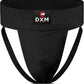DXM SPORTS Groin Protector Cup Men, Boxing Kickboxing MMA Muay Thai Sparring Groin Guard, Ventilated Adjustable, Karate Fighting Training, Underwear Jiu Jitsu BJJ Protection