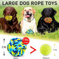 SHARLOVY Dog Toys for Aggressive Chewers, Dog Balls for Large Breeds, Heavy Duty Cotton Rope Chew Toys with Tough Twisted for Medium Breeds, 6 Pack Indestructible Chew Toys