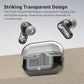 TOZO Crystal Pods Hybrid Active Noise Cancelling Wireless Earbuds, 10mm Drivers Deep Bass Stereo Sound, 4 Mics Smart ENC AI Calls, 32 EQ via App, Bluetooth 5.4 Headphones, Crystal Case Design