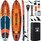 10’6’’ Portable Inflatable Stand Up Paddle Board (SUP) for Adults and Youth with Non-Slip Deck – Complete Accessories Kit, Perfect for Fishing, Yoga, Fitness & Family Fun