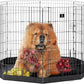 PJYuCien Dog Playpen, 8 Panels 42’’H Dog Pens Indoor with Bottom Pad, Metal Foldable Pet Puppy Exercise Fence Crate Kennel, Better for Medium and Big Animals,Black