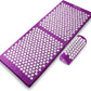 ProsourceFit Acupressure Mat and Pillow Set for Back/Neck Pain Relief and Muscle Relaxation, Large - Gray/Gray