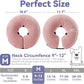 Soft Inflatable Dog Cone Collar for Small Medium Large Dogs - Neck Donut E Collar Alternative for Recovery After Surgery - Pink M
