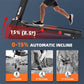 Treadmill with Incline, 300 LBS Capacity, 8 MPH or 10 MPH Speed, Bluetooth, App, Pause Function, Folding Treadmills for Home with 64 Programs, 17'' or 18'' Wide Belt, Heart Rate, BMI Detector