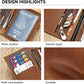 Genuine Leather Passport Holder Handmade Passport cover Lightweight Travel Bifold Passport Wallet brown
