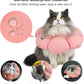 HiDREAM Cat Cone Collar,Cute Waterproof Elizabethan e Collar for Cats,Anti-Bite Lick Wound Healing Safety Cat Recovery Collar,All-Season Style