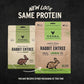 Vital Essentials Freeze-Dried Raw Rabbit Meal or Mixer Dog Food Crunchy Mini Nibs, 14 oz
