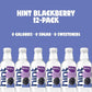 Hint Water Blackberry, Pure Water Infused with Blackberry, Zero Sugar, Zero Calories, Zero Sweeteners, Zero Preservatives, Zero Artificial Flavors, 16 Fl Oz (Pack of 12)