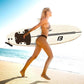 FLOWBOARD Surfboard Softboard Foam - Include (3) Fins 6’ Foot Leash and (2) Wood Stringers Inside Board Availalable in 6' and 7' Short Board and 8' Longboard