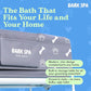 Dog Bath Tub - Free Brush & Towel – Foldable & Portable Dog Washing Station – Lightweight Dog Bath for Indoor & Outdoor Grooming – Fits in Shower or Bath