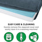 Furhaven Cooling Gel Dog Bed for Large Dogs w/ Removable Bolsters & Washable Cover, For Dogs Up to 125 lbs - Sherpa & Chenille Sofa - Orion Blue, Jumbo Plus/XXL