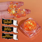 Teenitor Orange Glow in The Dark Glitter Gel, Orange Body Glitter Face Glitter for Halloween Makeup UV Black Light Festival Party Cheer Makeup