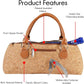 Wine Clutch Bag (Thermal Insulated) Trendy Women's Carry Tote | Holds Red & White 750mL Bottles | Trendy Fashion | Incl. Portable Waiter-Style Corkscrew