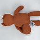 100% Organic Cotton Baby Toys Orange Fox Stuffed Animals for Newborn 7.1"