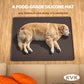 KVK Extra Extra Large Silicone Dog Food Mat 39.4×43.3in and 128oz Silicone Bag Set, Super Size Waterproof Pet Feeding Mat & Container, Non-Slip, Chew-Resistant Floor Protection (Dark Grey&Clear)