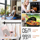 24 Pieces Digital Kitchen Timer Magnetic Timers for Classroom Bulk On/Off Switch Minute Second Count up Countdown Big LCD Display Loud Alarm for Exercise Cook Baking Teacher Kids(Pink, Orange)