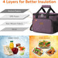 Lifewit Large Lunch Bag Insulated Lunch Box Soft Cooler Cooling Tote for Adult Men Women, Purple 24-Can (15L)