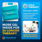 PhysioNatural Ice Pack for Knee Pain Relief, Reusable Gel Ice Wrap for Leg Injuries, Swelling, Knee Replacement Surgery, Cold Compress Therapy for Arthritis, Meniscus Tear and ACL