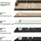Orthopedic Dog Beds for Large Dogs, Waterproof Dog Beds, Egg-Crate Foam Dogs Couch Beds, Comfy Bolster Pet Bed with Removable Washable Cover, Nonskid Bottom (Large,Brown)