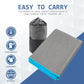 Eunzel 2 Pack Hot Yoga Towel with Grip Dot, Non Slip Yoga Mat Towe Sweat Absorbent Towel for Hot Yoga,Bikram, Pilates and Fitness 72" x 24", Grey
