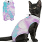 PUMYPOREITY Cat Recovery Suit for Surgery and Skin Diseases - Alternative to Cone of Shame, Female Spay Surgical Suit, Purple, M