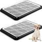 Mifoci 2 Pcs Dog Pee Pad Holder Potty Tray Portable Dog Litter Box Toilet Training for Indoor Outdoor Small Medium Large Pet Puppy(25.6 x 18.9 Inch)