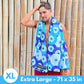 ECCOSOPHY Microfiber Beach Towel - Sand Free Towels are Quick Dry, Light Weight, Super Absorbent - Perfect Pool, Travel, Cruise, Camping Essentials - Oversized Extra Large for Adults 71x35 in