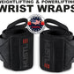 Hustle Athletics Wrist Wraps for Weightlifting – Max Wrist Support for Safe & Heavy Lifts, USPA Approved 18" & 12" Lengths, Thumb Loop Gym Straps for Powerlifting & Weight Lifting for Men and Women